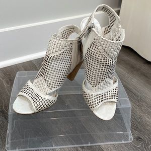 Vince Camuto white heels